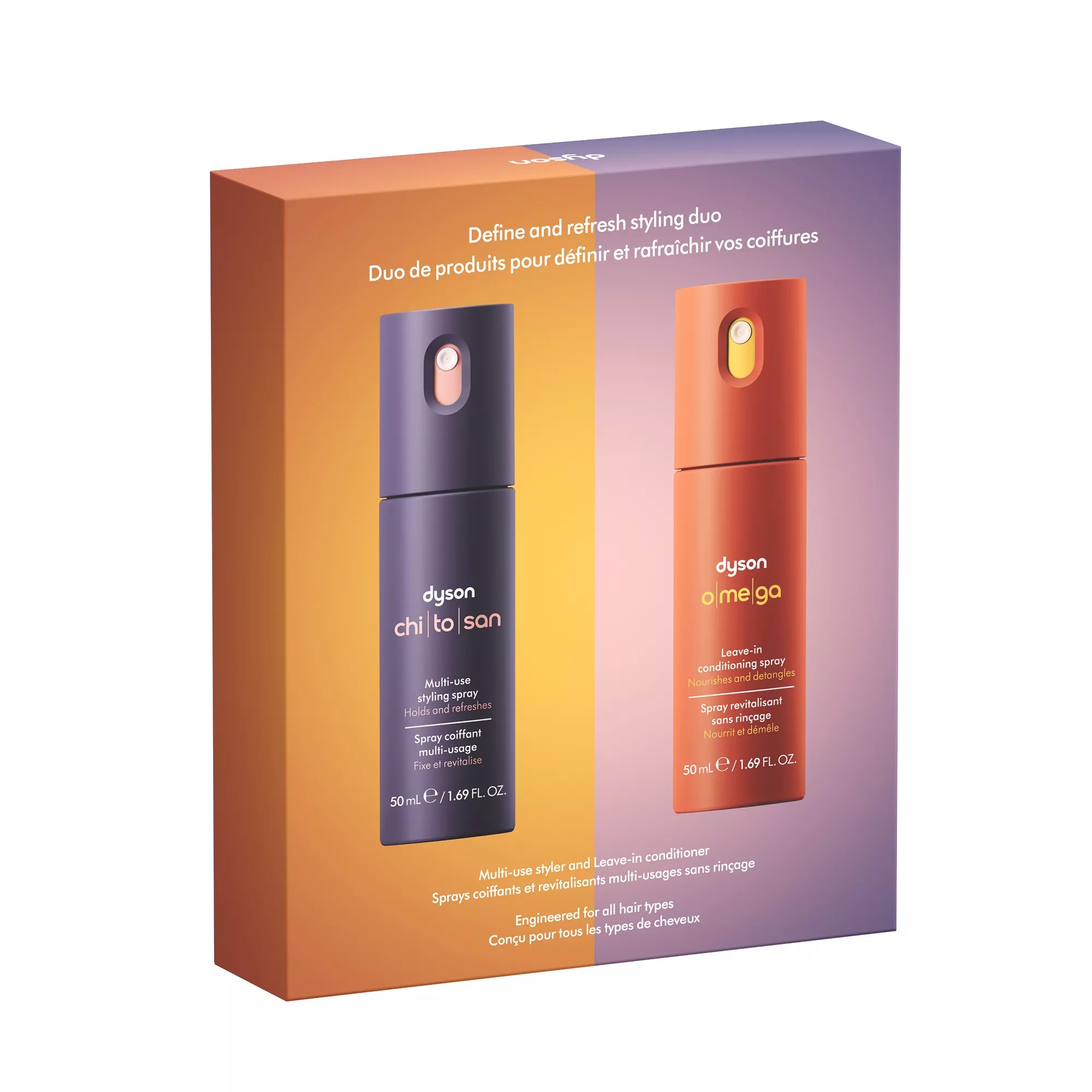 DYSON Chitosan™ Define & Refresh Styling Duo Gift Set, 2x 50ml دايسون مجموعة فاخرة  للعناية بالشعر