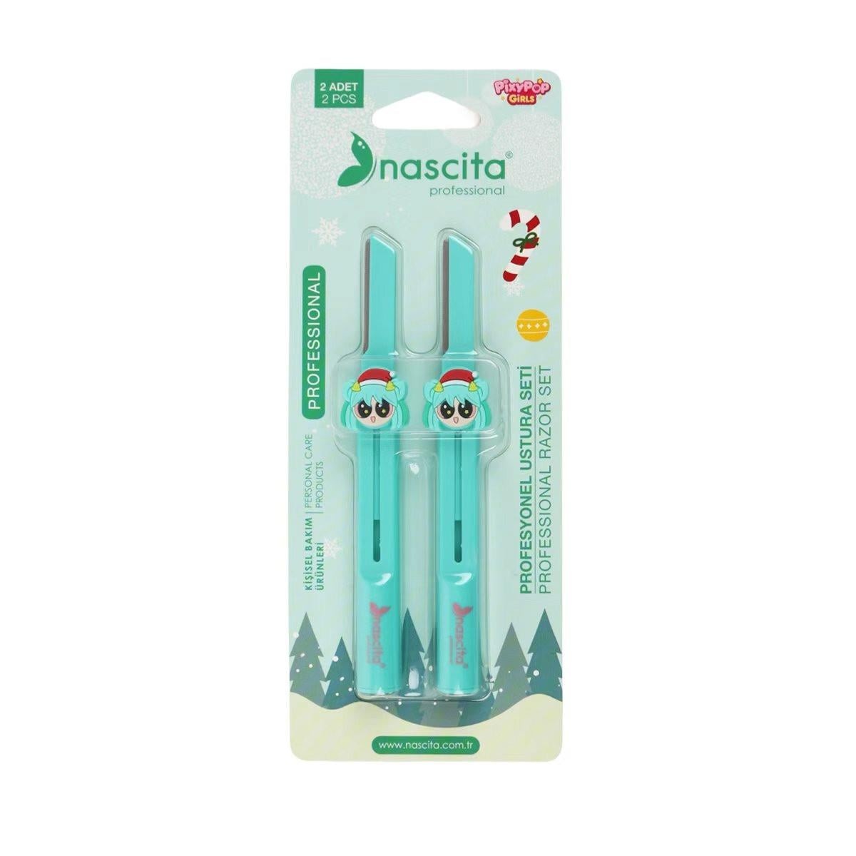 NASCITA Pixypop Girls RAZOR SET - 16  ناسيتا شفرات لإزالة شعر الوجه