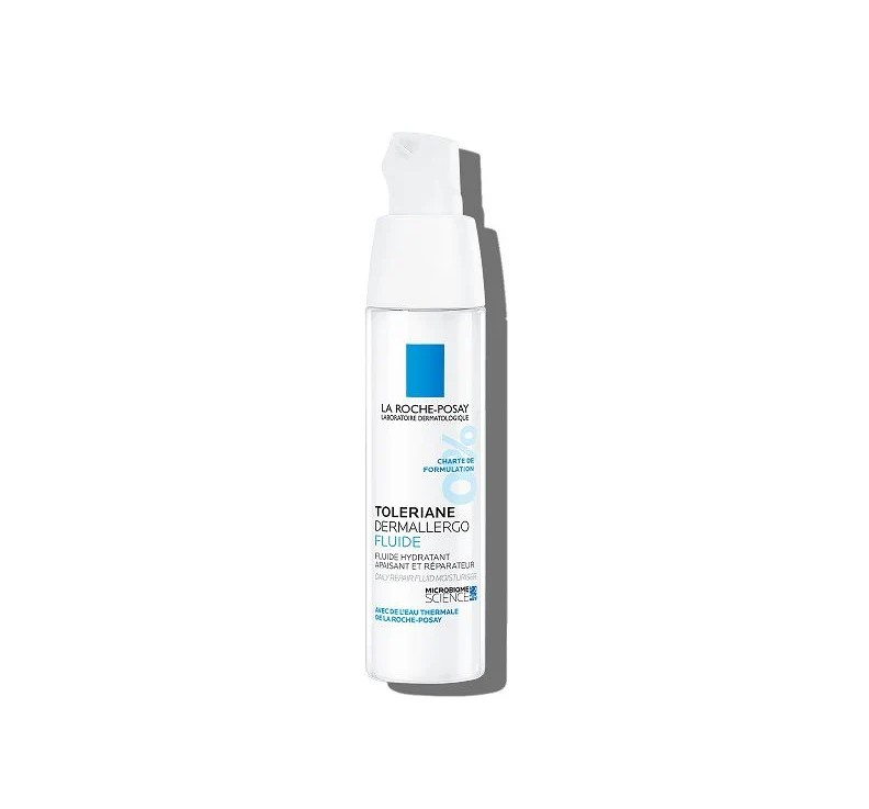 LA ROCHE-POSAY Toleriane Dermallergo Daily Repair Fluid Moisturizer for Combination to oily skin 40ml  لاروش بوزيه كريم جل لإصلاح وترطيب البشرة للبشرة المختلطة إلى الدهنية