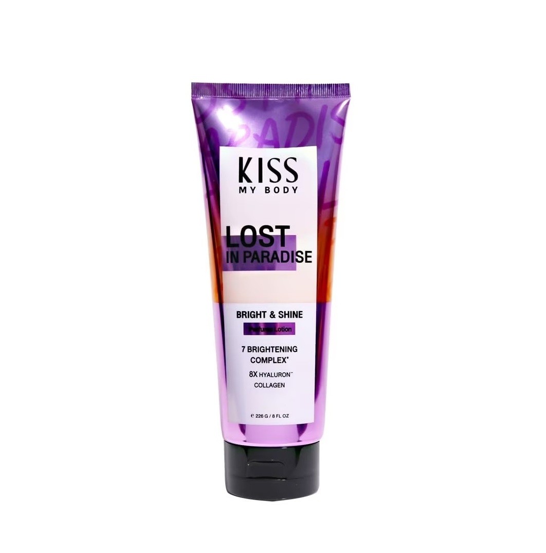 KISS MY BODY Bright Shine Perfume Lotion 226g - Lost in Paradise  لوشن مرطب للجسم برائحة اليوسفي وزنابق الوادي والعنبر