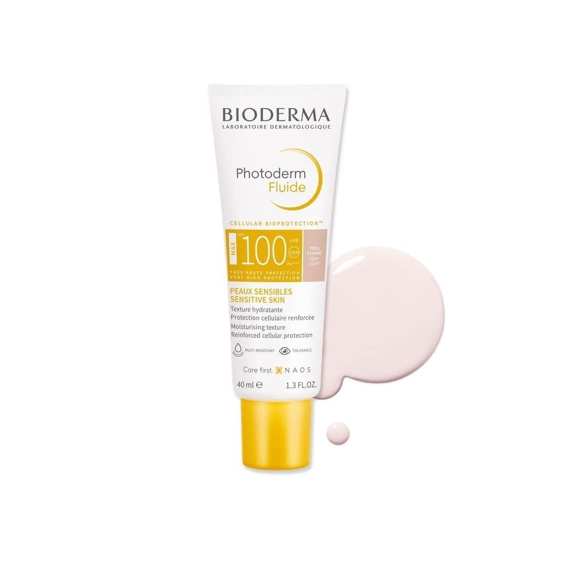 BIODERMA PHOTODERM Fluide Max Sun Active Defense Spf100 For Sensitive Skin 40ml بايوديرما واقي شمس للبشرة الحساسة