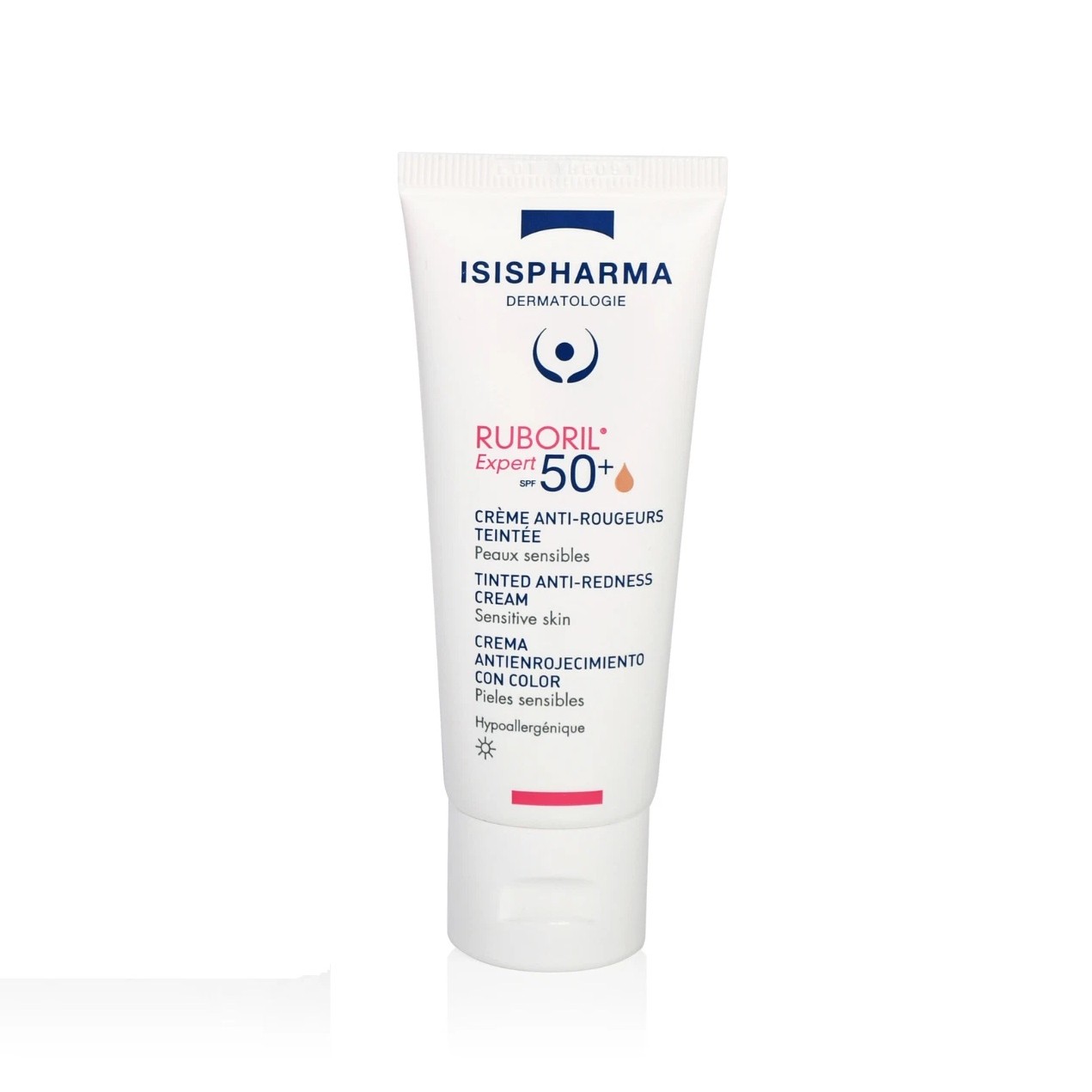 ISISPHARMA Ruboril Expert SPF50+ Tinted face cream rosacea 40ml  اسس فارما واقي شمس ملون مرطب ومضاد لإحمرار البشرة