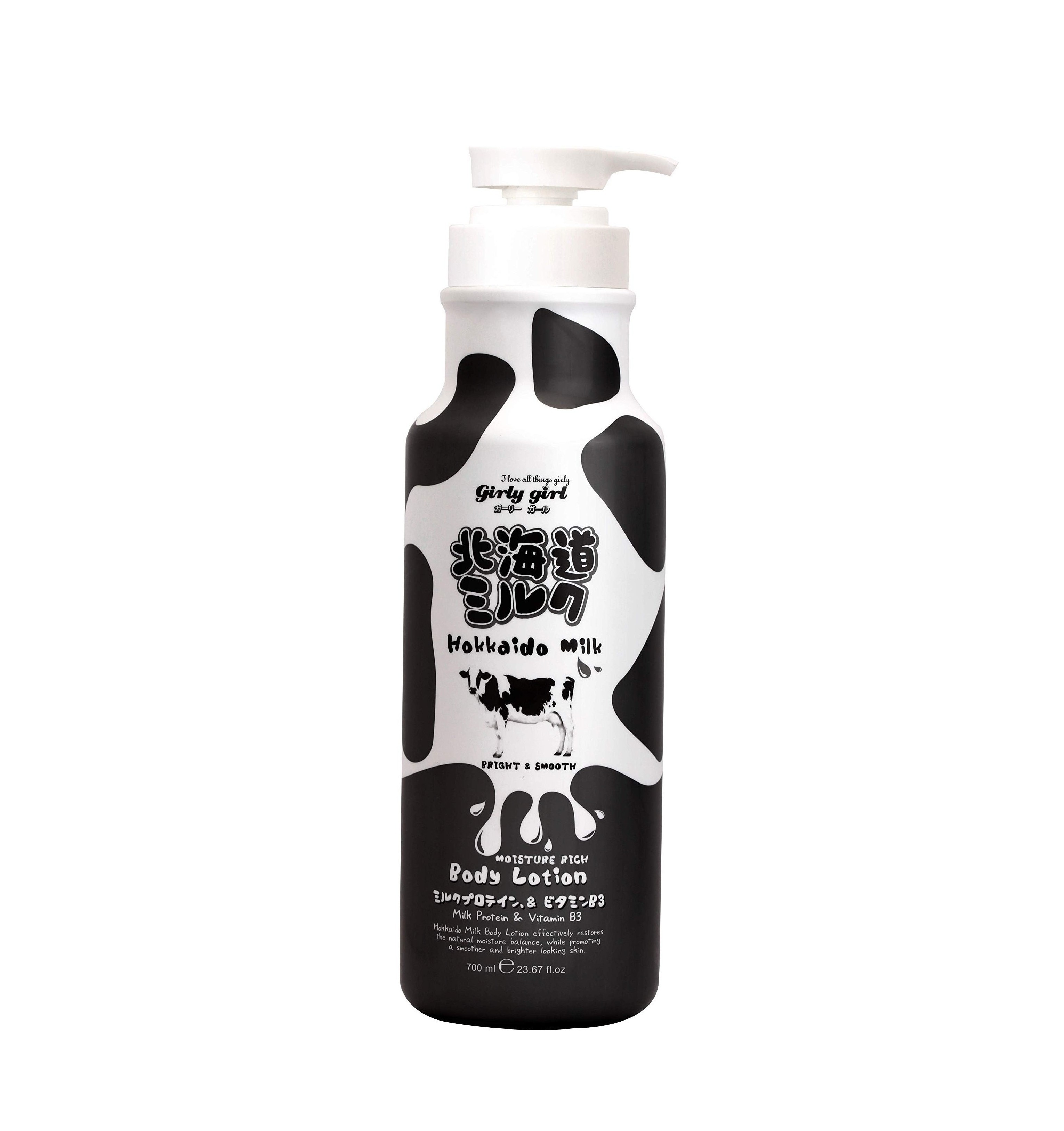 SCENTIO Girly Girl Hokkaido Milk Moisture Rich Body Lotion 700ml  سينتيو لوشن جسم مرطب غني بحليب هوكايدو