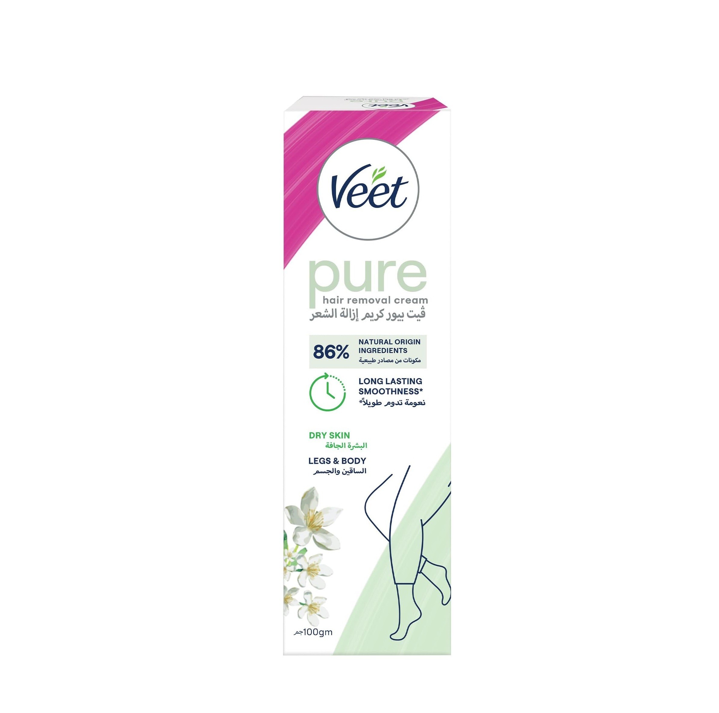 VEET Silky Fresh Hair Removal Cream 100g  فييت كريم لإزالة الشعر منعش وحريري