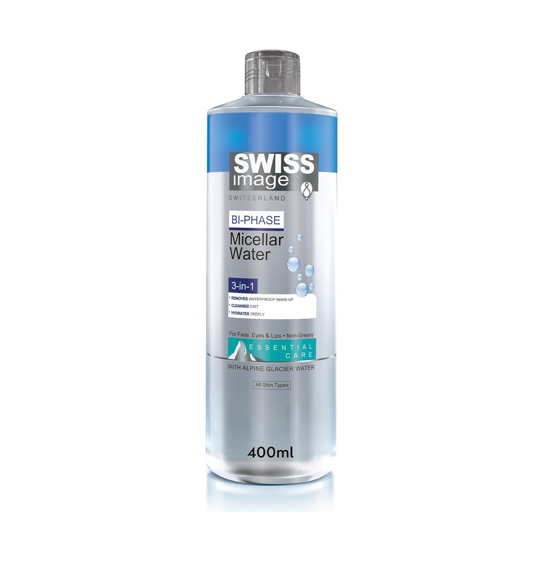 SWISS IMAGE BI-Phase Micellar Water 400ml سويس إيميج مزيل مكياج ثنائي الطور