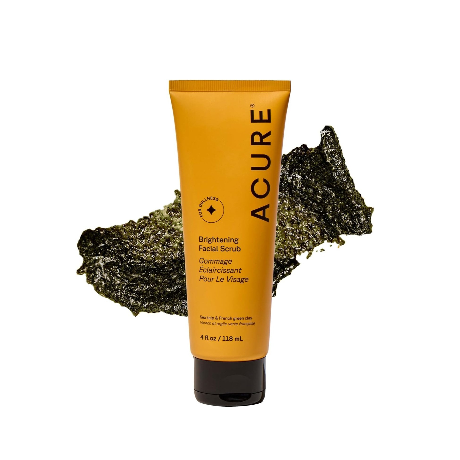 ACURE Brightening Facial Scrub for all skin types 118ml  أكيور مقشر مفتح للبشرة مناسب لجميع انواع البشرة