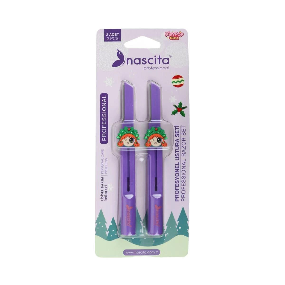NASCITA Pixypop Girls RAZOR SET - 013  ناسيتا شفرات لإزالة شعر الوجه