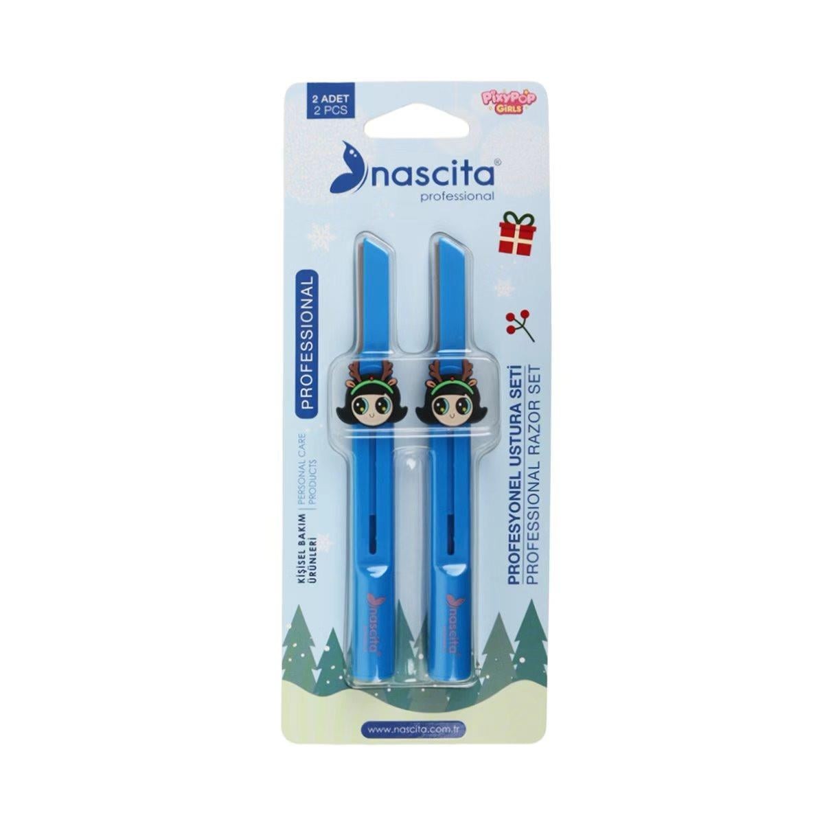 NASCITA Pixypop Girls RAZOR SET - 015  ناسيتا شفرات لإزالة شعر الوجه