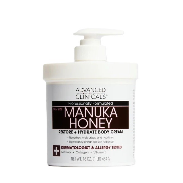 ADVANCED CLINICALS Manuka Honey Body Cream ادفانس كلينكالز كريم للجسم