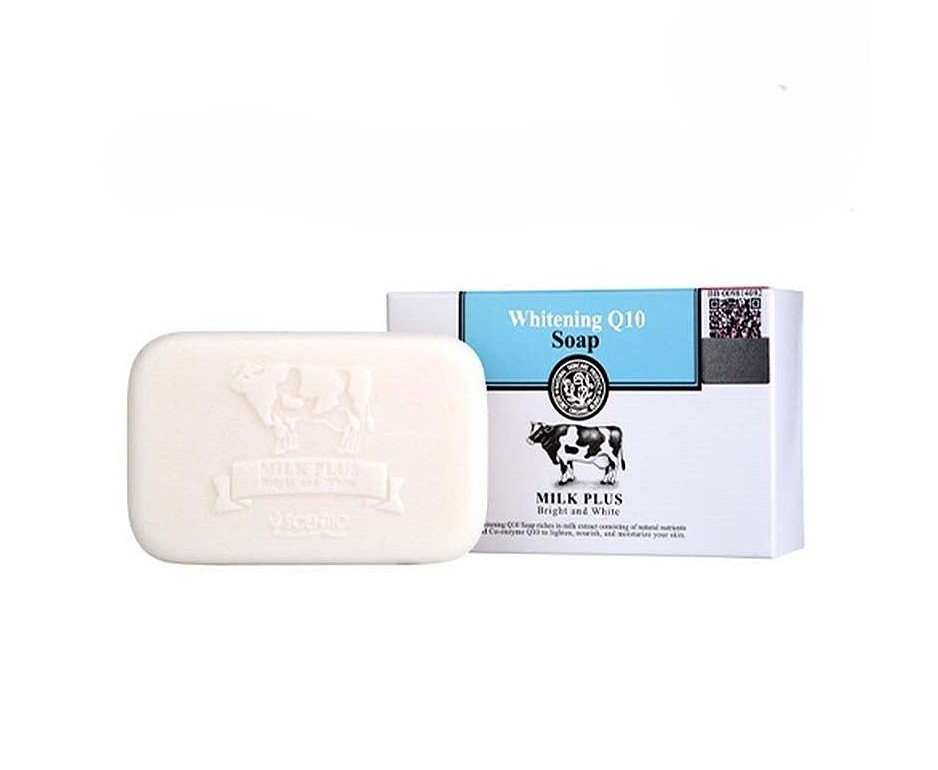 SCENTIO Milk Plus Brightening Q10 Soap سينتيو صابونه لتفتيح وتغذية البشرة