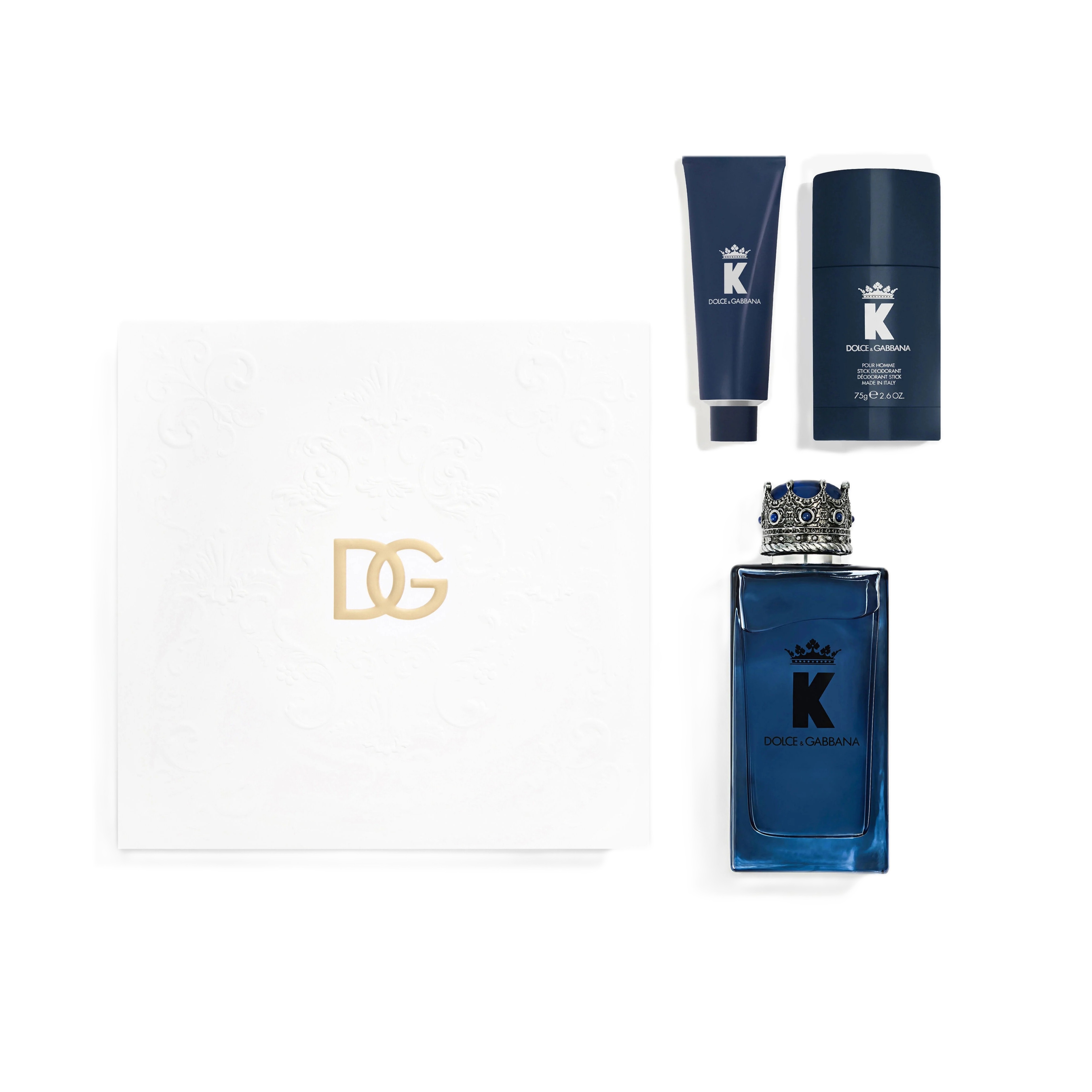 DOLCE & GABBANA K Eau De Parfum Gift Set For Men (100ml+ 50ml+ 75ml) دولجي كابانا بكج هدايا للرجال