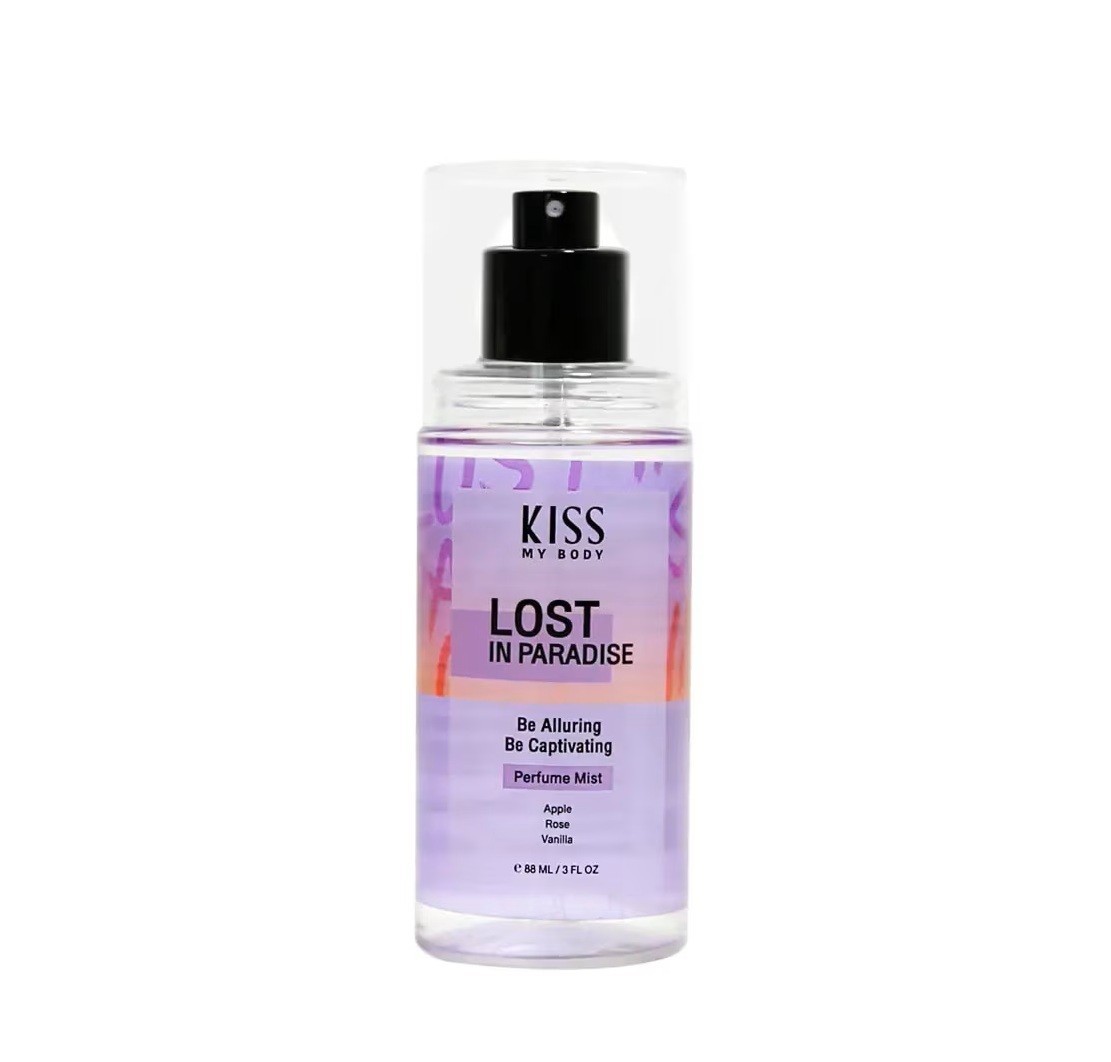 KISS MY BODY Eau De Toilette Body Mist for women 88ml - Lost in Paradise  مست عطري بنفحات فاخرة للجسم