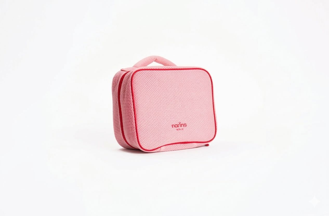 NARINS BEAUTY BUN BUN CARRY-ALL BAG نارين بيوتي حقيبة مكياج بتصميم أنيق