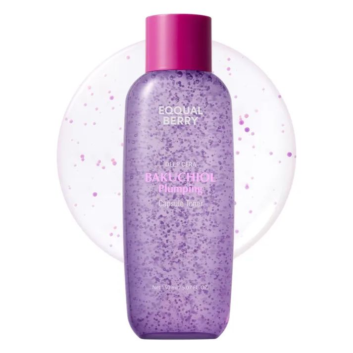 EQQUALBERRY DEEP CERA BAKUCHIOL PLUMPING CAPSULE TONER (For All Skin Types) ايكوال بيري تونر لشد البشرة