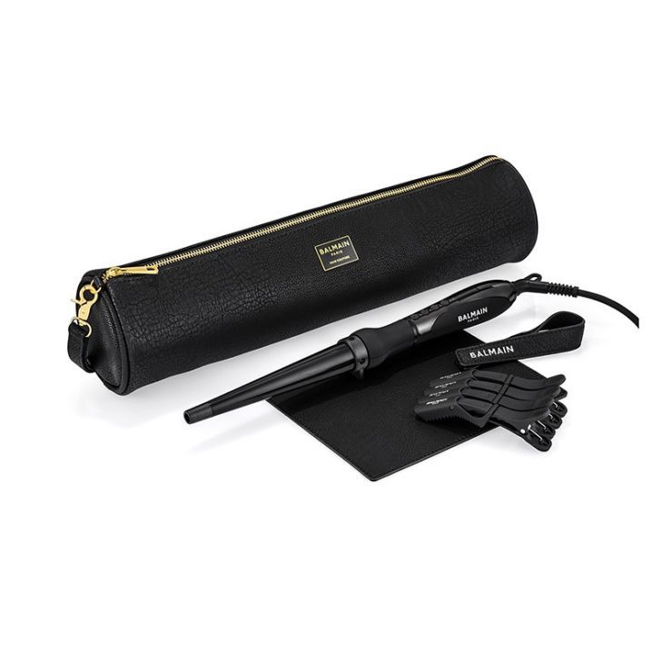 BALMAIN PARIS HAIR COUTURE PROFESSIONAL CERAMIC CONICAL CURLING WAND  بالمان جهاز متطور لتصفيف وتجعيد الشعر