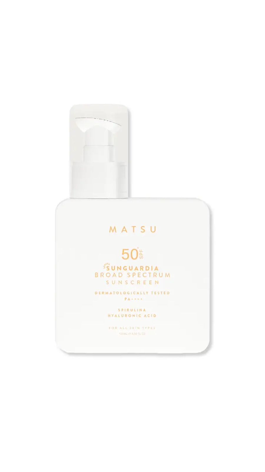 MATSU SUNGUARDIA BROAD SPECTRUM SUNSCREEN SPF 50+ 100ml (For All Skin Types) ماتسو واقي شمس للبشرة