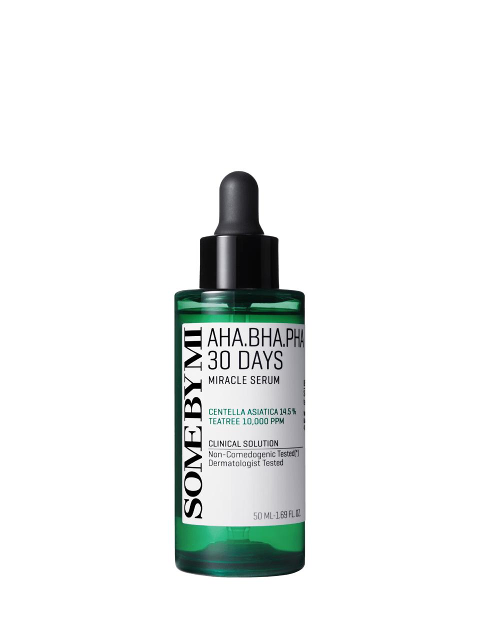 SOME BY MI AHA-BHA-PHA 30 DAYS MIRACLE SERUM FOR SENSITIVE AND ACNE-PRONE SKIN  50ml سوم باي مي سيروم للبشرة الحساسة والمعرضة للحبوب