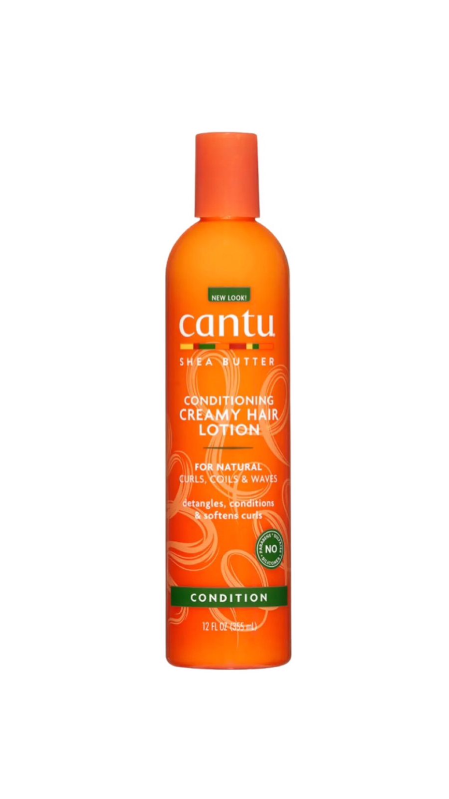 CANTU SHEA BUTTER CONDITIONING CREAMY HAIR LOTION 355ml كانتو ليڤ إن لوشن مرطب للشعر المجعد والمموج