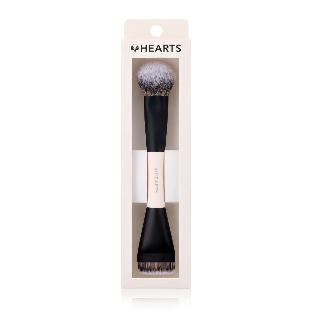 HEARTS Angled Foundation and Contour Brush B004 هارتس فرشاة كريم الأساس والكونتور بزاوية