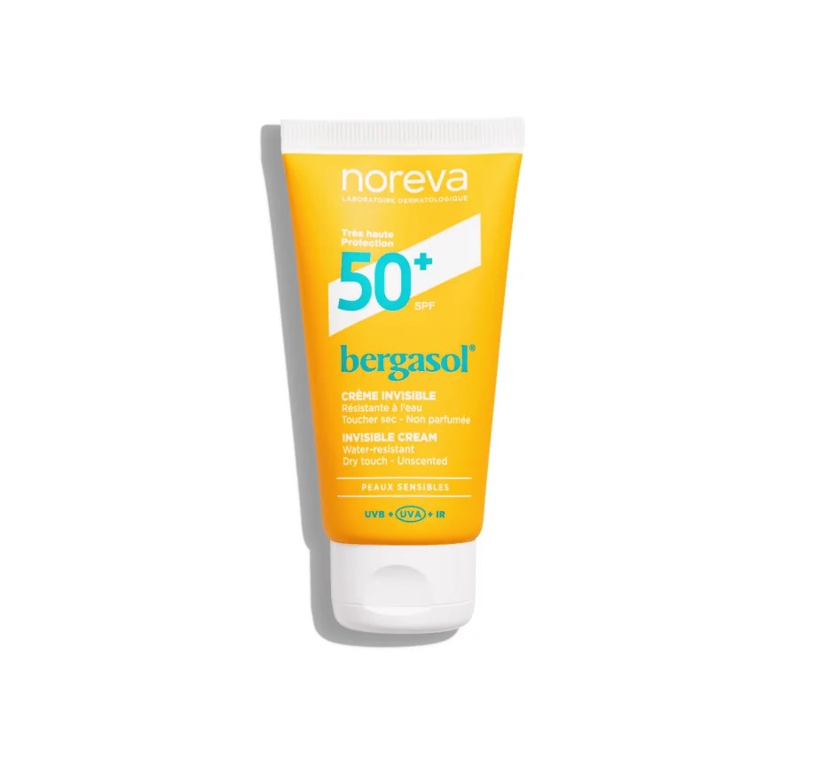 NOREVA BERGASOL Invisible Sun Cream SPF50+ 50ml  نوريفا واقي شمس مرطب للبشرة
