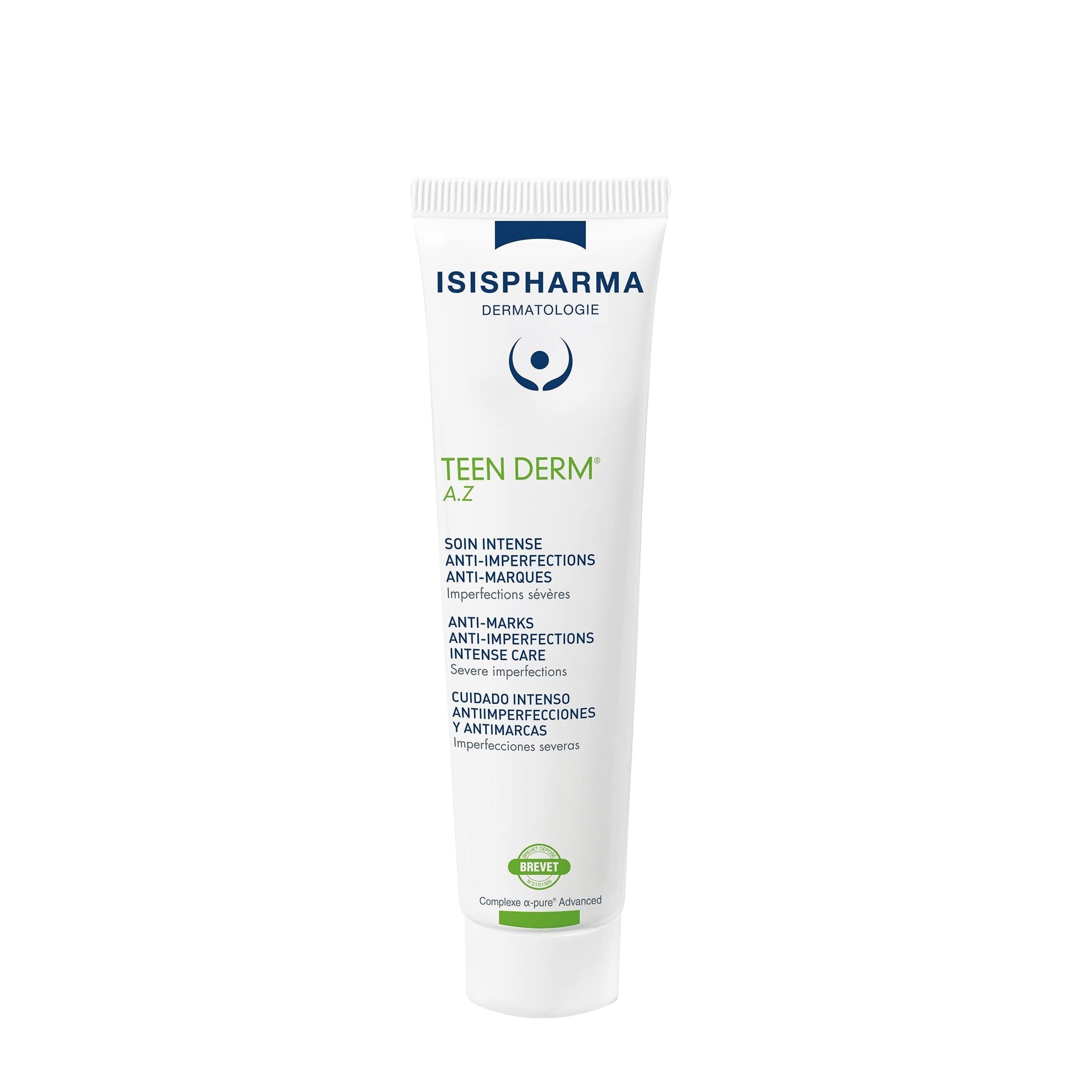 ISISPHARMA Teen Derm Az for oily skin 30ml  اسس فارما كريم مرطب معالج للبشرة الدهنية والمعرضة لحب الشباب