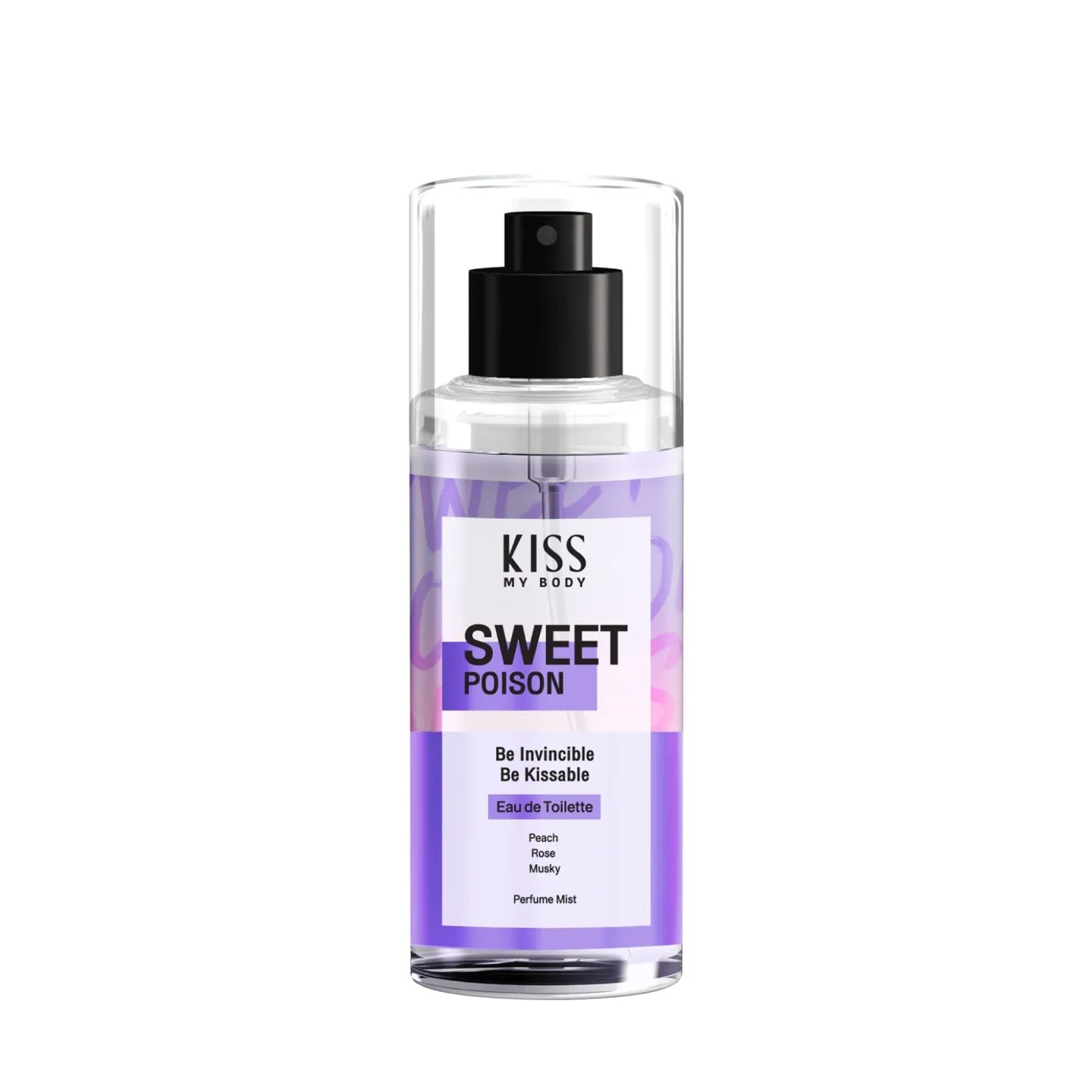 KISS MY BODY Eau De Toilette Body Mist for women 88ml - SWEET POISON  مست عطري بنفحات فاخرة للجسم