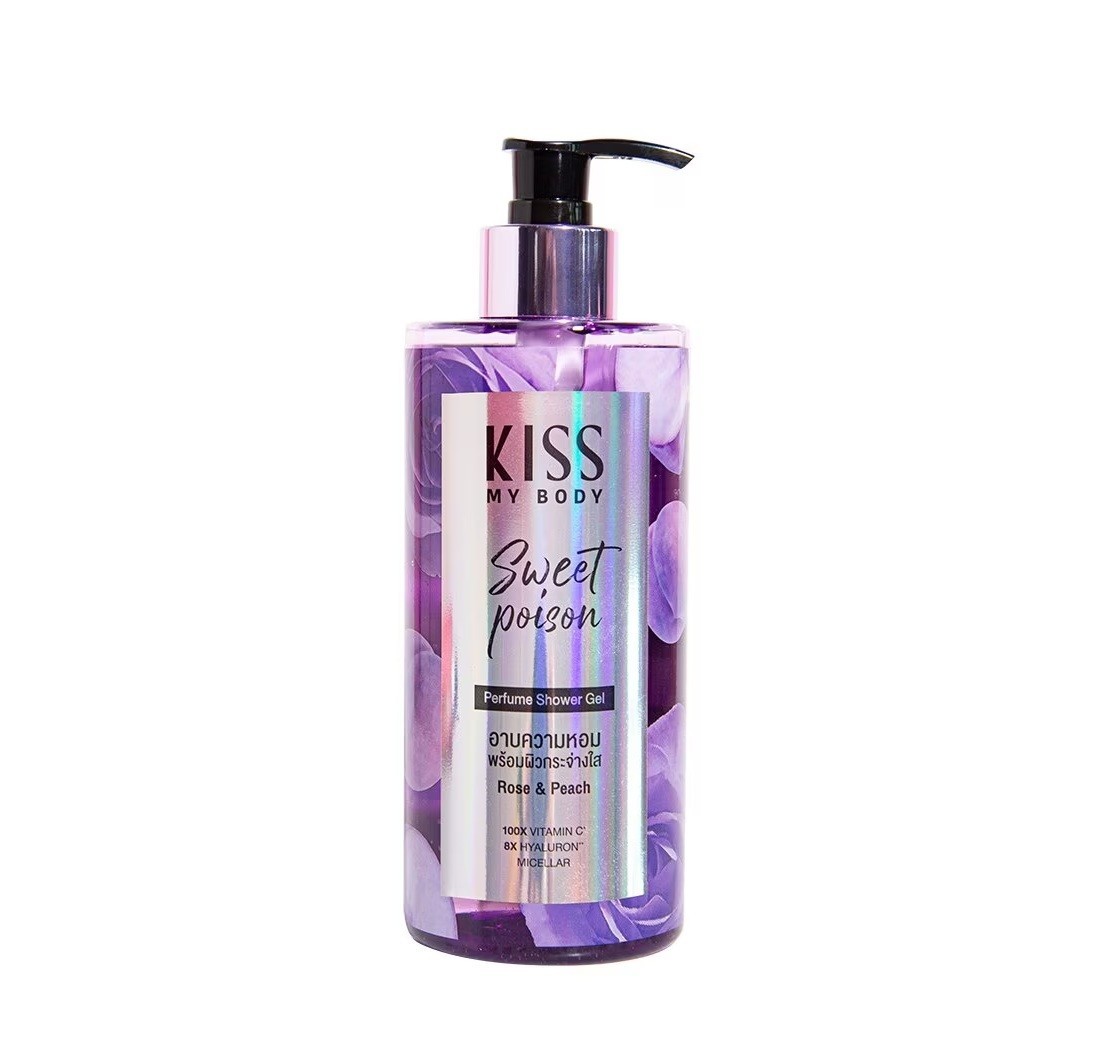 KISS MY BODY Perfume Shower Gel 380ml - Sweet Poison  غسول معطر للجسم
