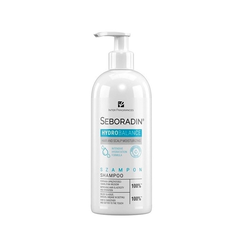 SEBORADIN Shampoo Intensive Moisturising Hair Shampoo for All Hair Types 400ml  سيبورادين شامبو مرطب مكثف للشعر مناسب لجميع أنواع الشعر