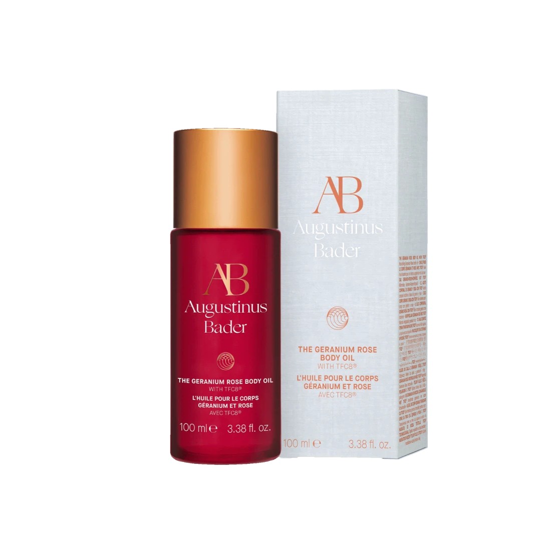 AUGUSTINUS BADER The Geranium Rose Body Oil 100ml اوكوستينوس بدر زيت الجسم برائحة إبرة الراعي والورد