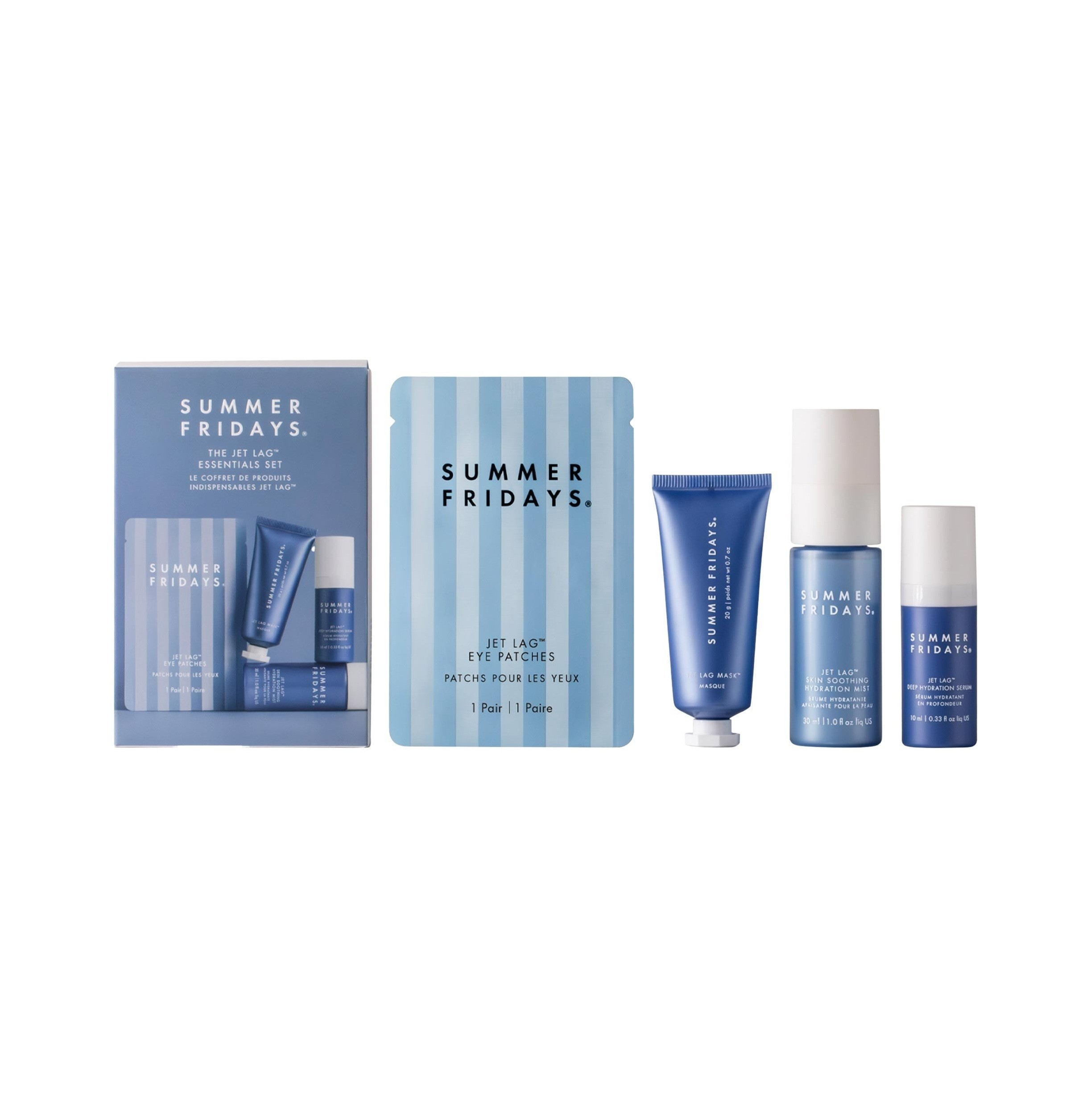 SUMMER FRIDAYS The Jet Lag Essentials Set for Hydration 4PCS سمر فرايديز مجموعة أساسيات الترطيب
