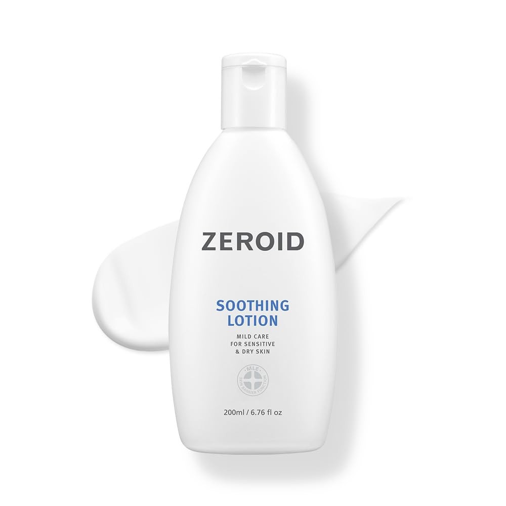 ZEROID Soothing Face & Body Lotion Moisturizer for Sensitive Skin 200ml  زيرويد لوشن مرطب ومهدئ للجسم والوجه مناسب للبشرة الحساسة