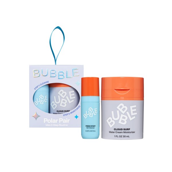BUBBLE SKINCARE Polar Pair Mini 2-Step Routine (Gel cleanser 10ml + Cream moisturizer 30ml)  بابل سكِن كير مجموعة ثنائية للعناية بالبشرة