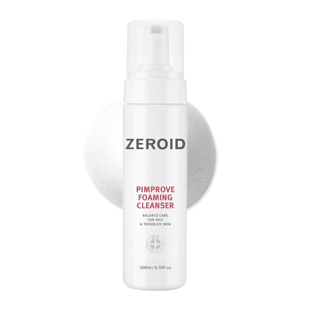 ZEROID Pimprove Foaming Cleanser for Oily and Sensitive Skin 200ml  زيرويد غسول رغوي مرطب للبشرة الدهنية والحساسة