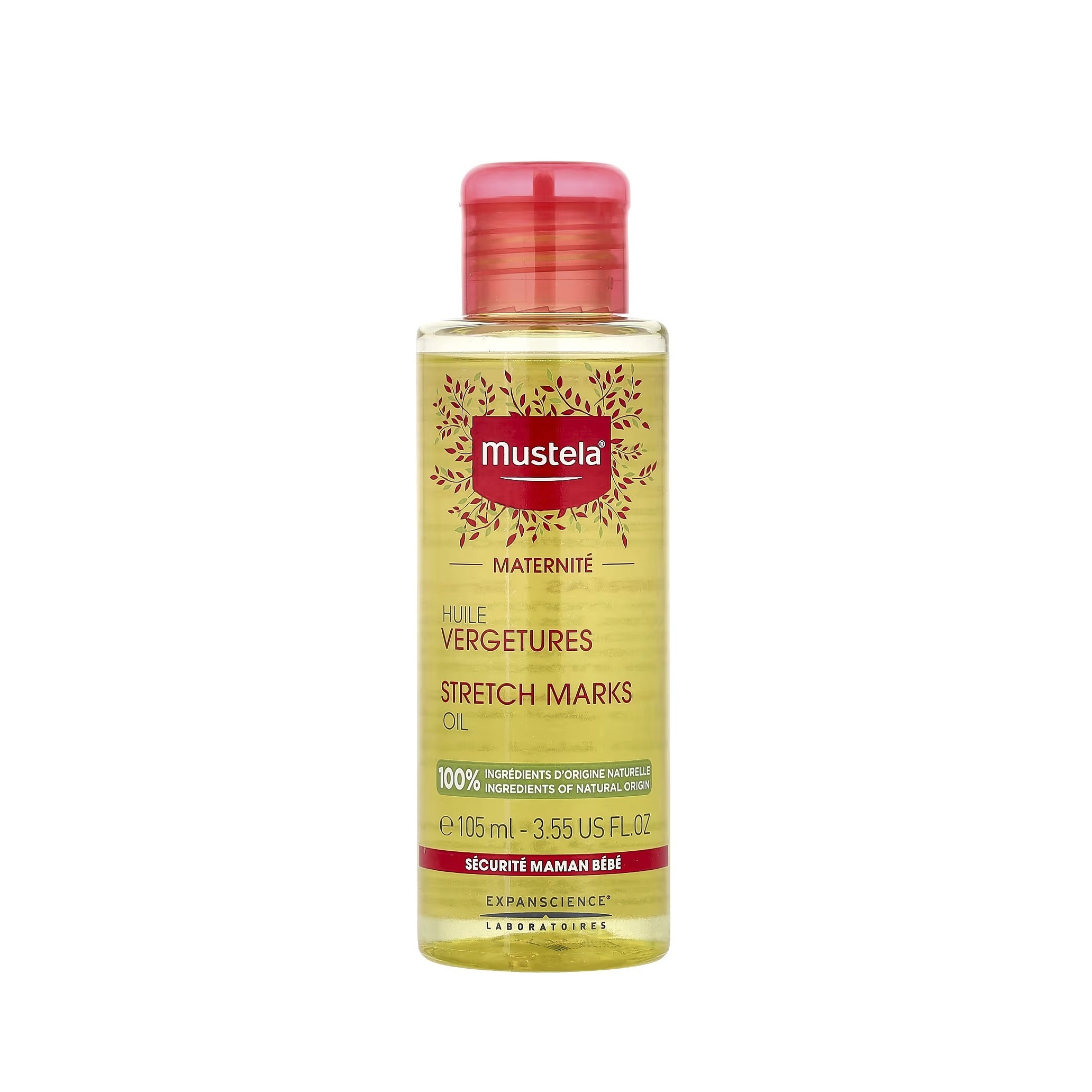 MUSTELA Stretch Marks Oil 105ml  موستيلا زيت يرطب بعمق يكافح علامات التمدد اثناء الحمل
