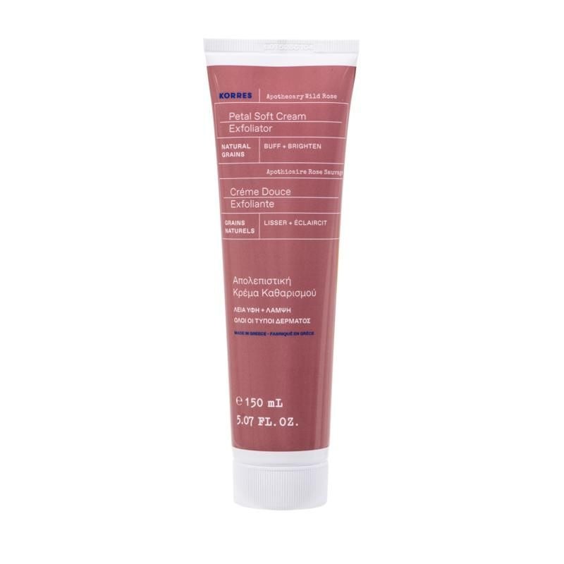 KORRES Apothecary Wild Rose Petal Soft Cream Exfoliator 150ml كوريس كريم تنظيف مقشر