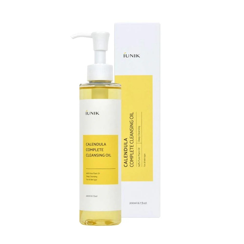 IUNIK Calendula Complete Cleansing Oil 200ml  اي يونيك غسول زيتي مرطب ومنظف للبشرة