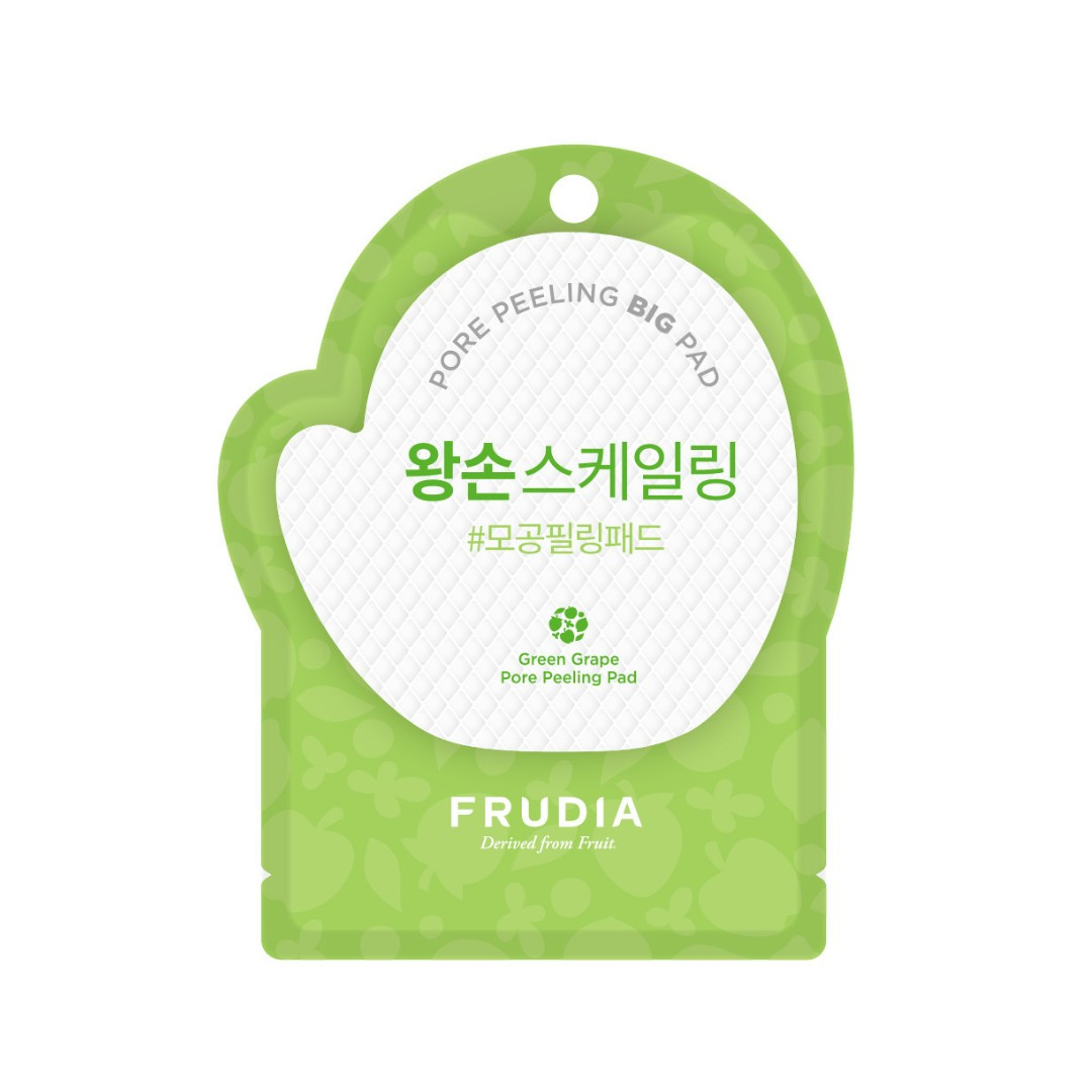 FRUDIA Pore Peeling Pad 2pcs - Green Grape  فروديا تونر باد ينقي المسام ويهدئ البشرة مخصص للبشرة الدهنية والمختلطة بخلاصة العنب الأخضر