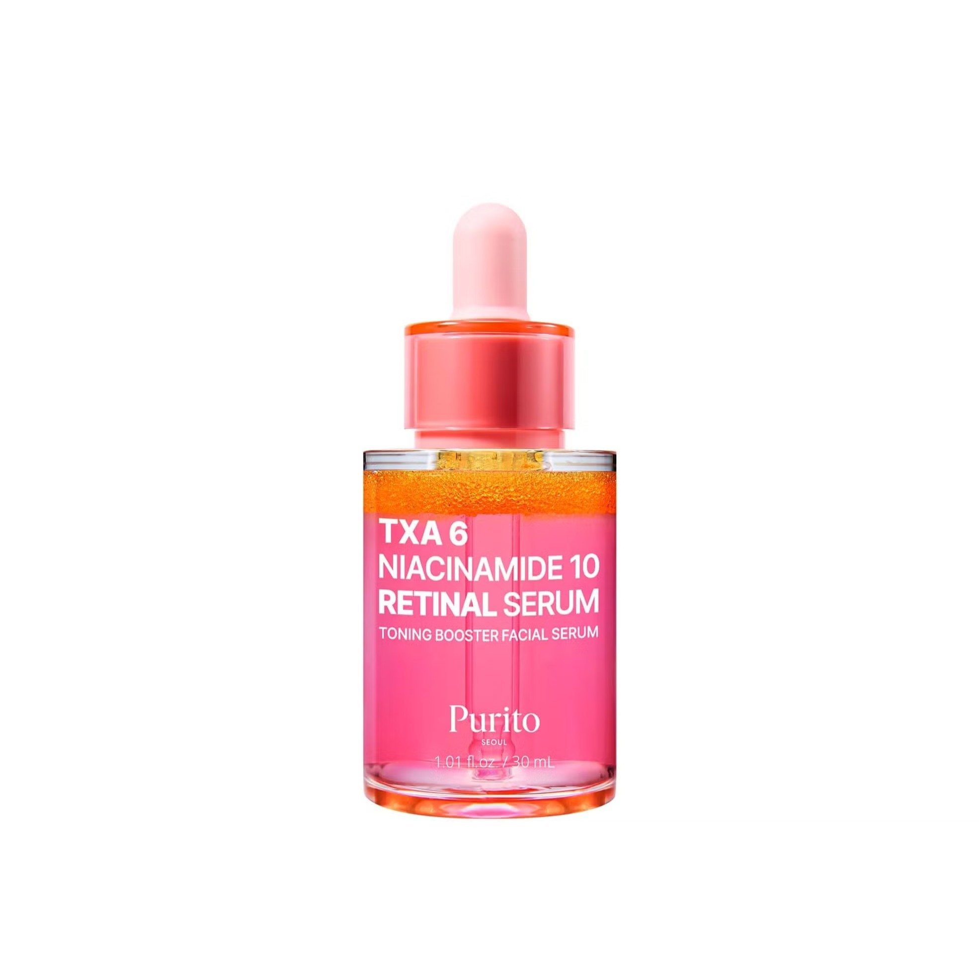 PURITO TXA 6 Niacinamide 10 Retinal Serum 30ml  بوريتو سيروم النياسيناميد يفتح ويوحد لون البشرة