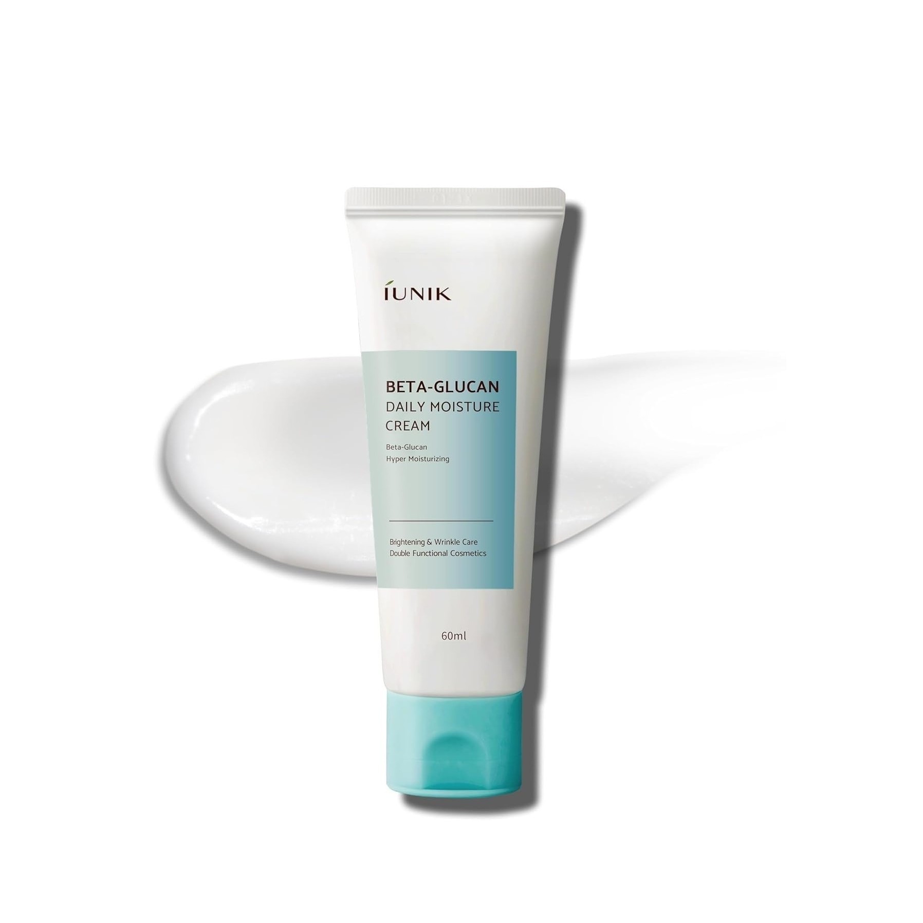 IUNIK Beta Glucan Daily Moisture Cream 60ml  اي يونيك كريم مرطب بعمق ومهدئ للبشرة