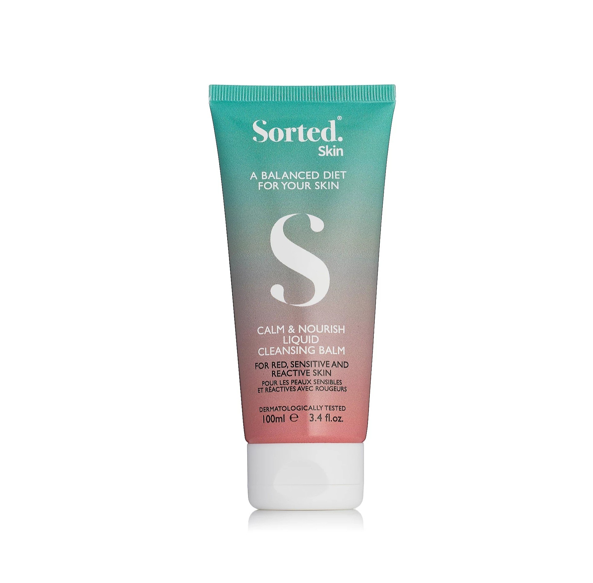 SORTED SKIN CALM & NOURISH LIQUID CLEANSING BALM FOR ALL SKIN TYPES 100ml  سورتيد سكن غسول مرطب ينقي المسام ويعزز صحة البشرة مناسب لجميع انواع البشرة