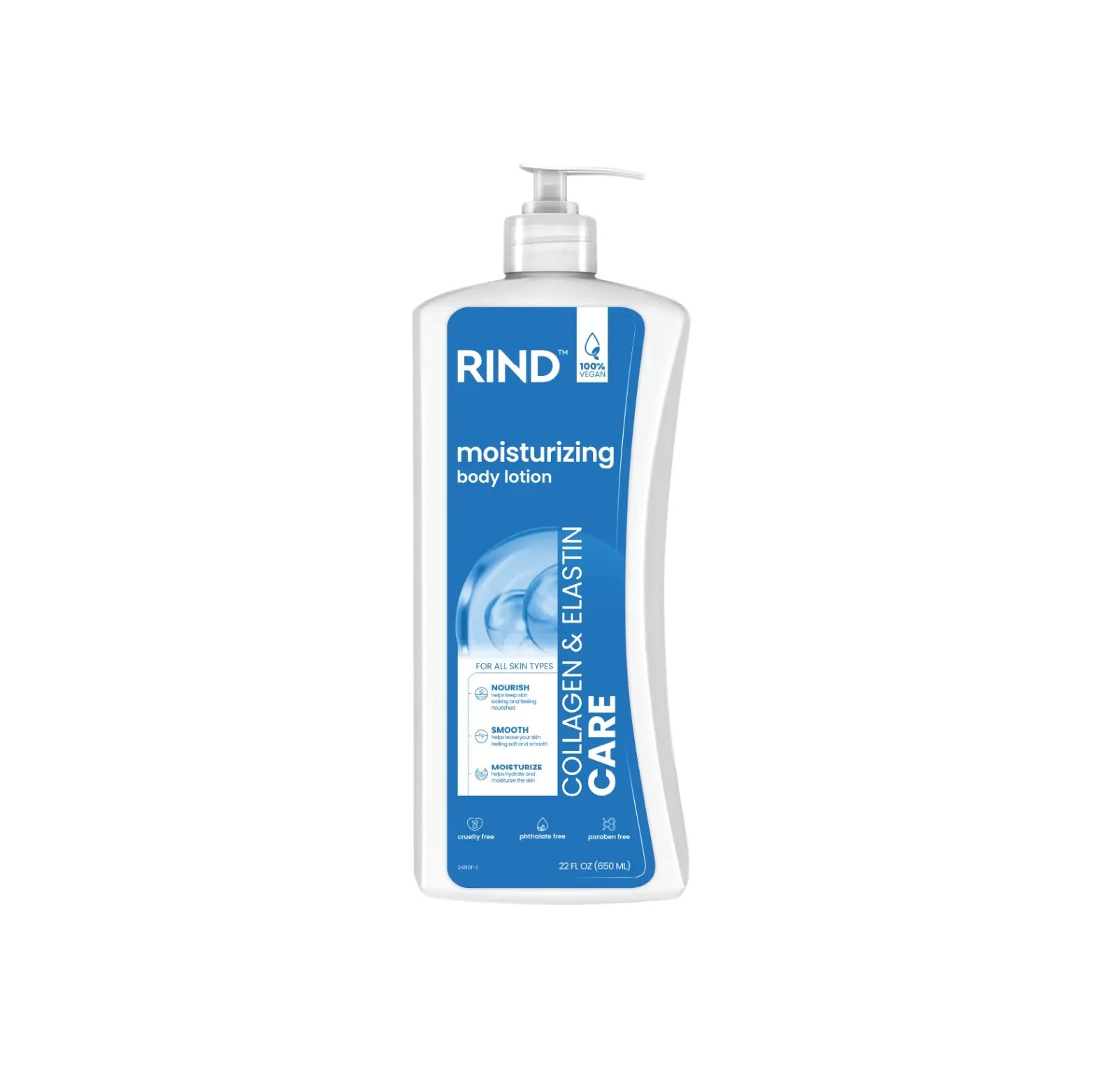 RIND Moisturizing Body Lotion – Collagen & Elastin Care 650ml ريند لوشن مرطب للجسم بخلاصة الكولاجين والايلاستين
