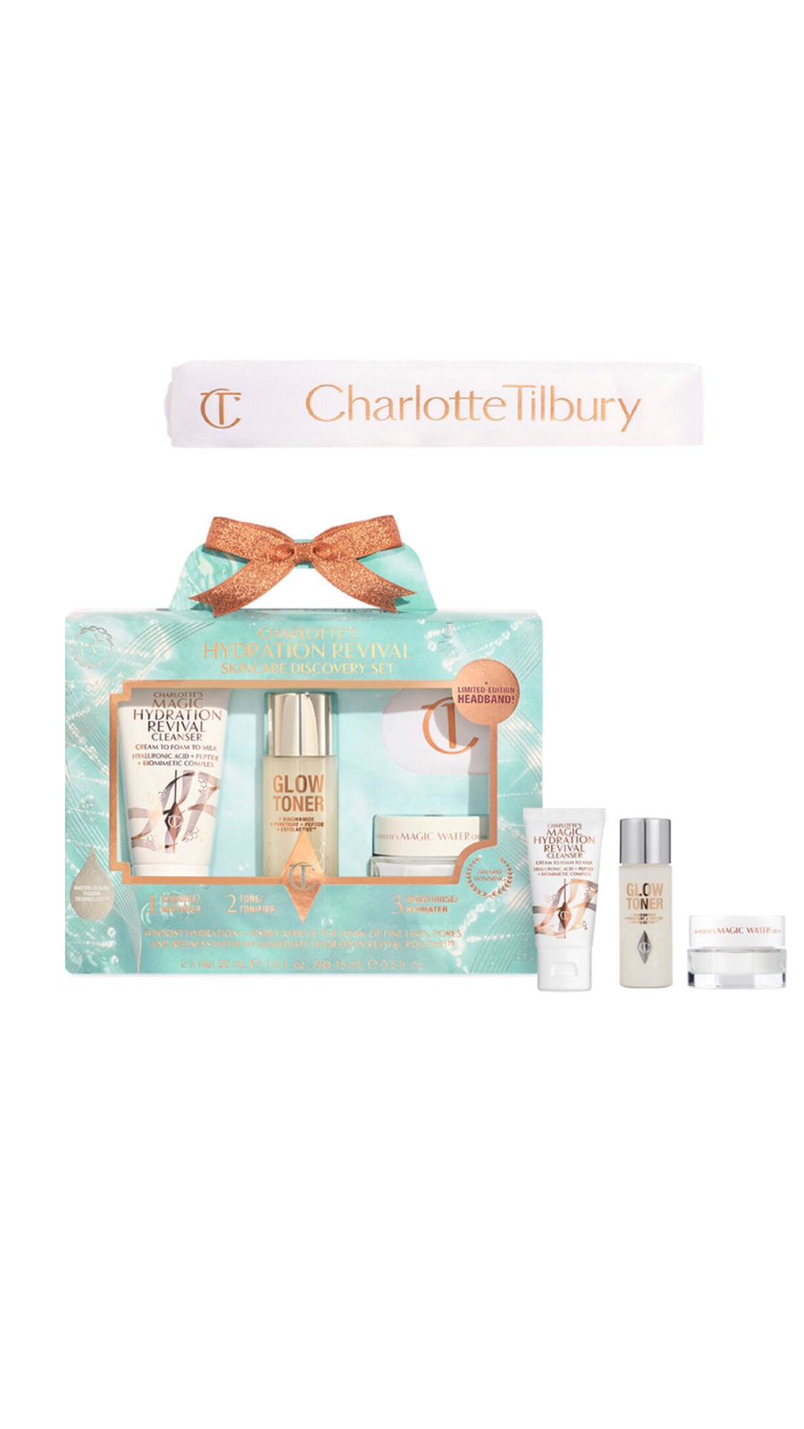 CHARLOTTE TILBURY HYDRATION REVIVAL SKINCARE DISCOVERY SET (30ml , 30ml , 15ml) تشارلوت تلبوري مجموعة العناية بالبشرة