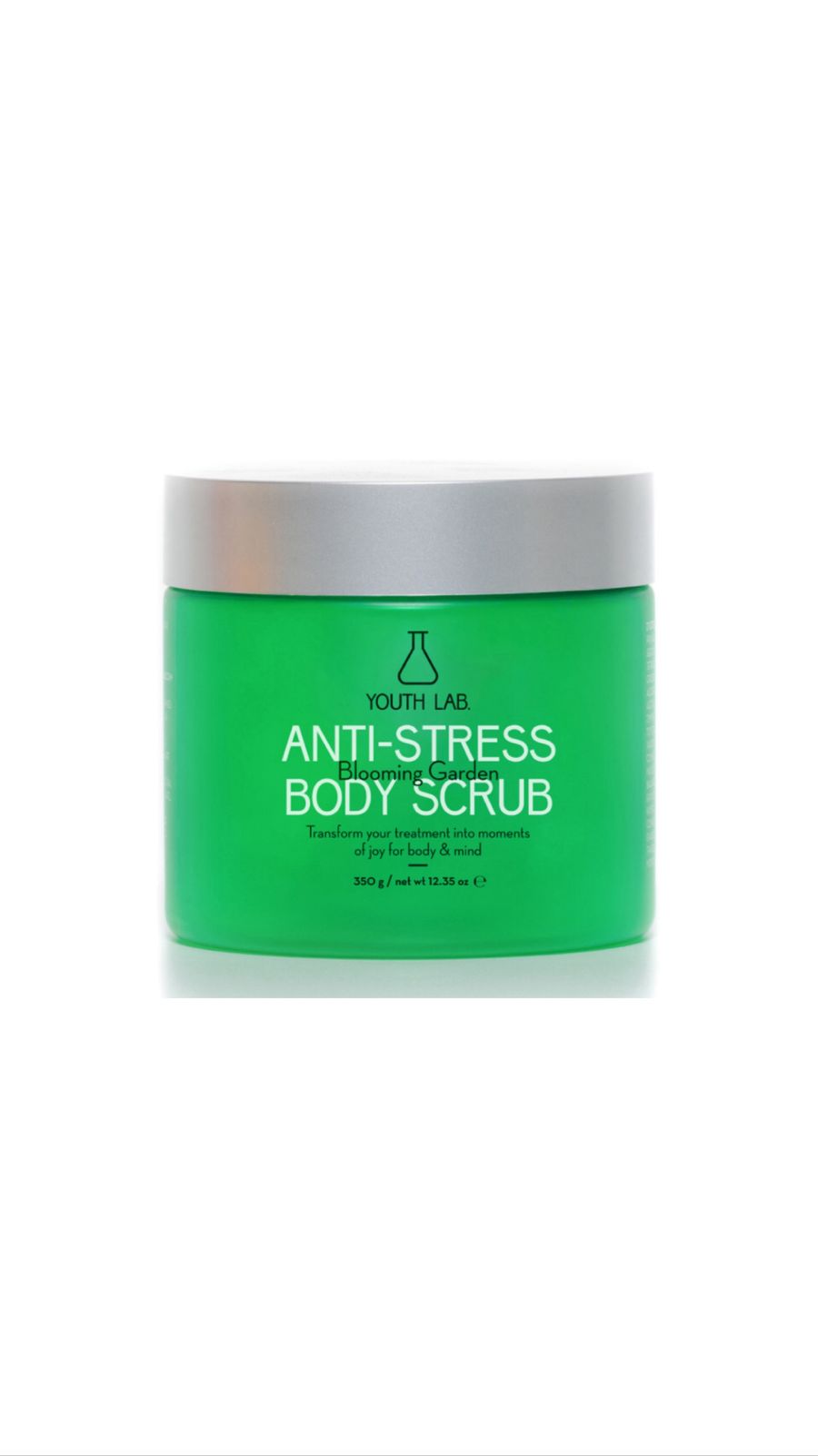YOUTH LAB ANTI-STRESS BODY SCRUB - BLOOMING GARDEN FOR ALL SKIN TYPES 350g يوث لاب مقشر للجسم مناسب لجميع أنواع البشرة