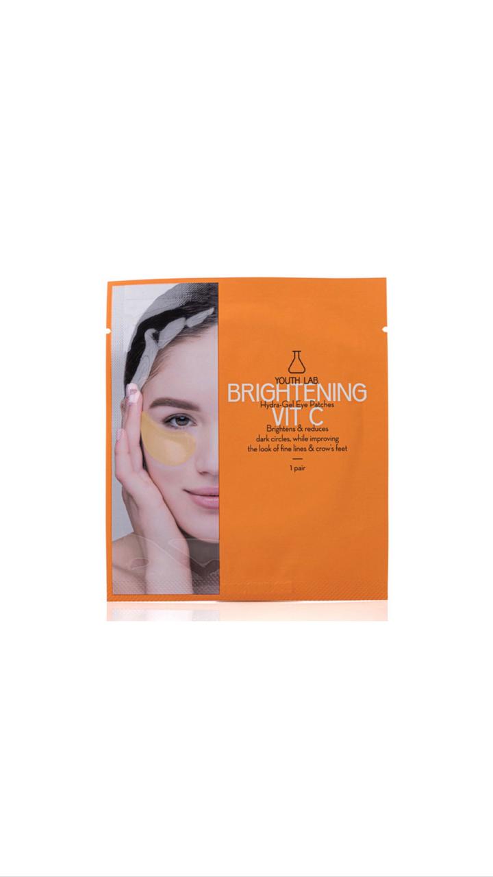 YOUTH LAB BRIGHTENING VIT-C HYDRA GEL EYE PATCHES - 1PAIR يوث لاب پادات جل مرطبة لمنطقة حول العين