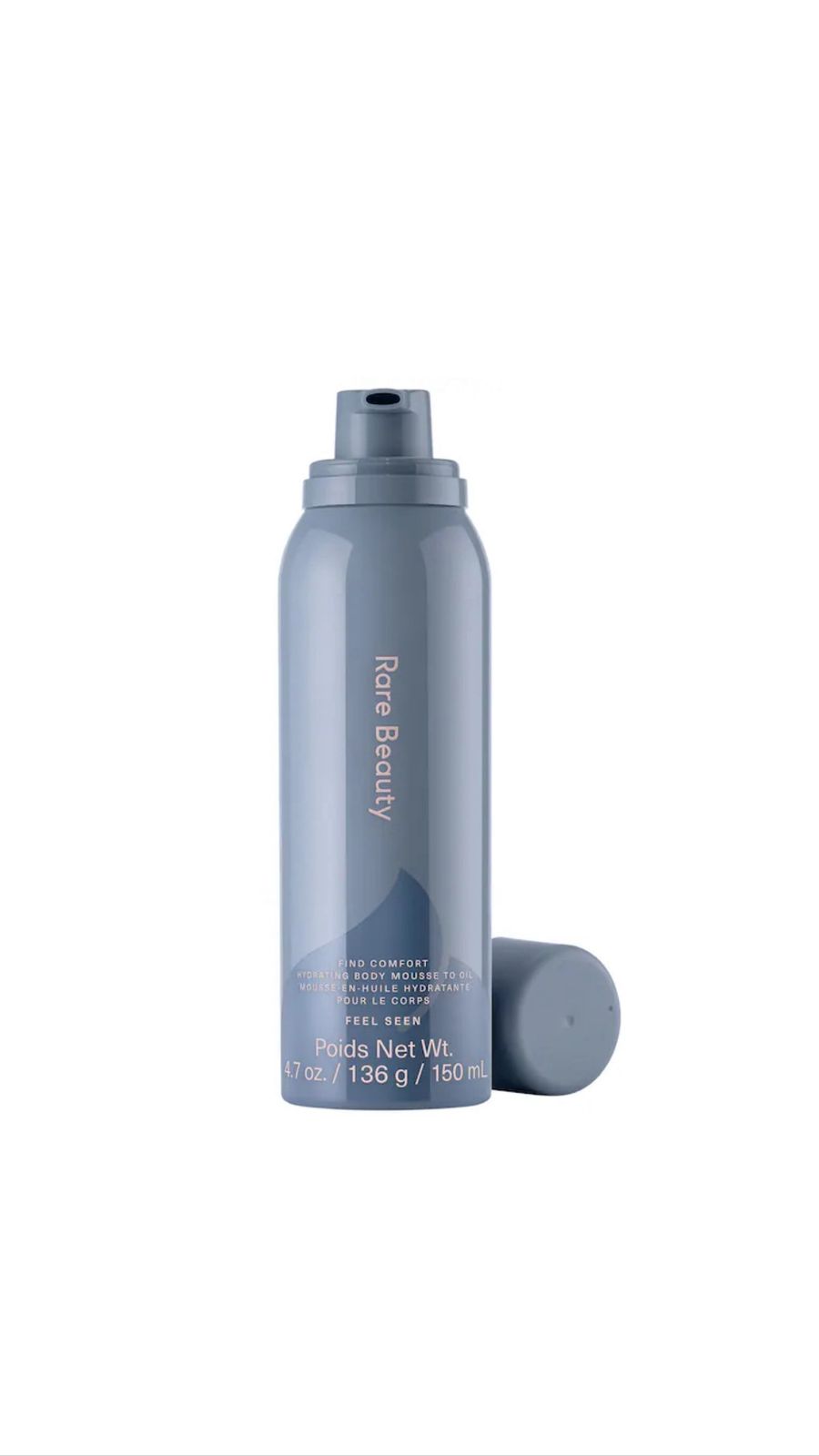 RARE BEAUTY FIND COMFORT HYDRATING BODY MOUSSE TO OIL - FEEL SEEN FOR ALL SKIN TYPES 150ML رير بيوتي موس مرطب للجسم