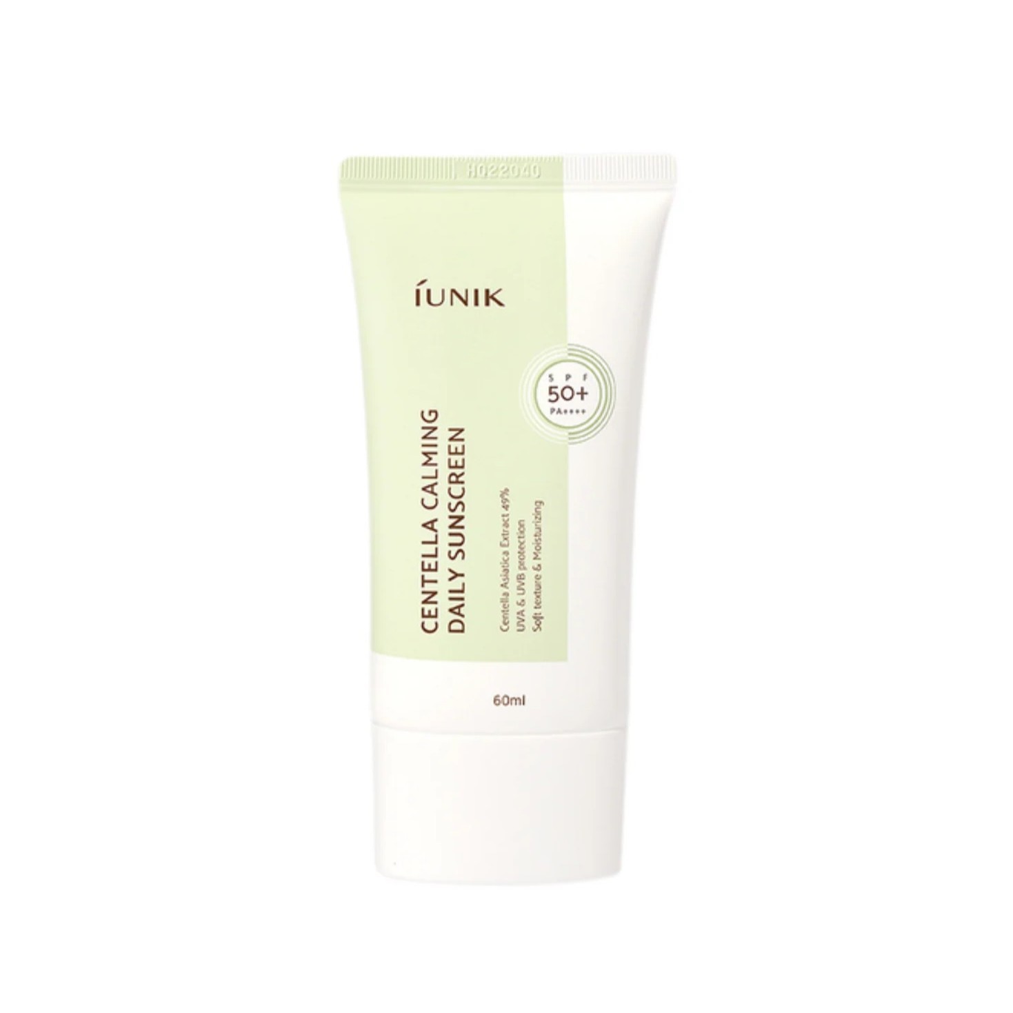 IUNIK Centella Calming Daily Sunscreen SPF 50 60ml  اي يونيك واقي شمس كريمي مرطب ومهدئ للبشرة