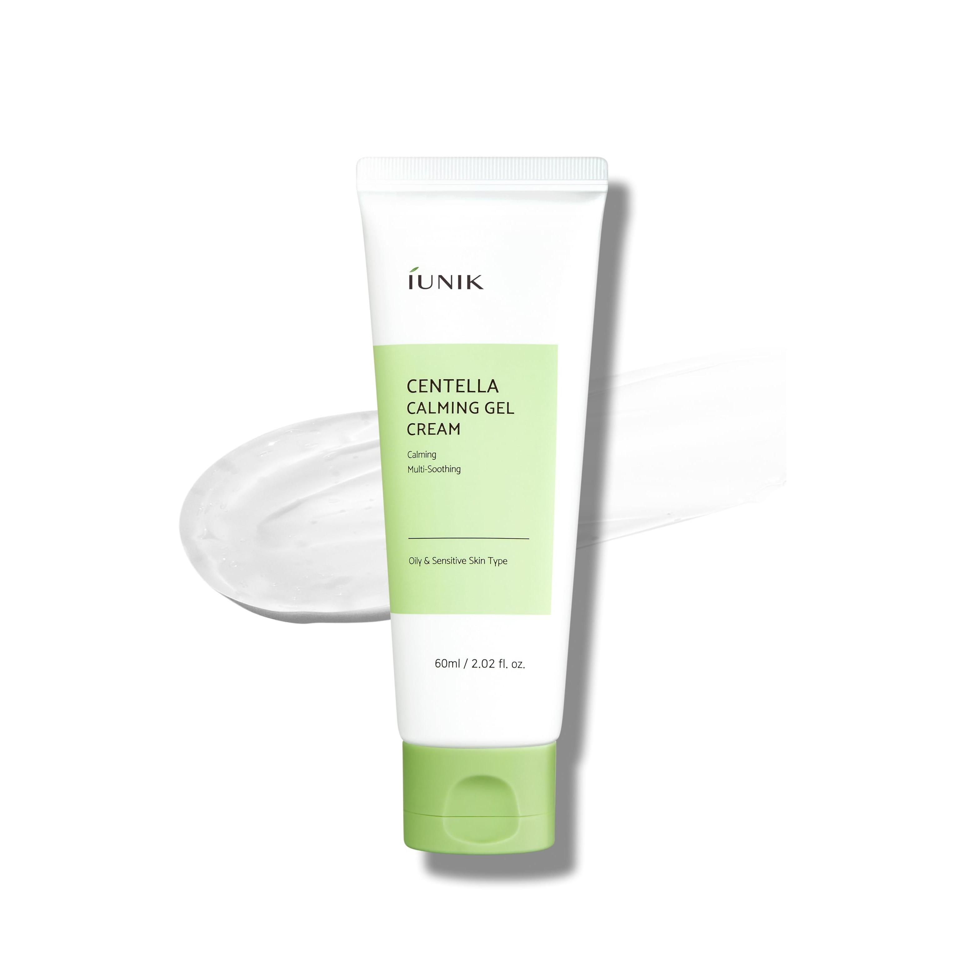 IUNIK Centella Calming Gel Cream 60ml  اي يونيك كريم جل مرطب ومهدئ بخلاصة السنتيلا مناسب للبشرة الحساسة