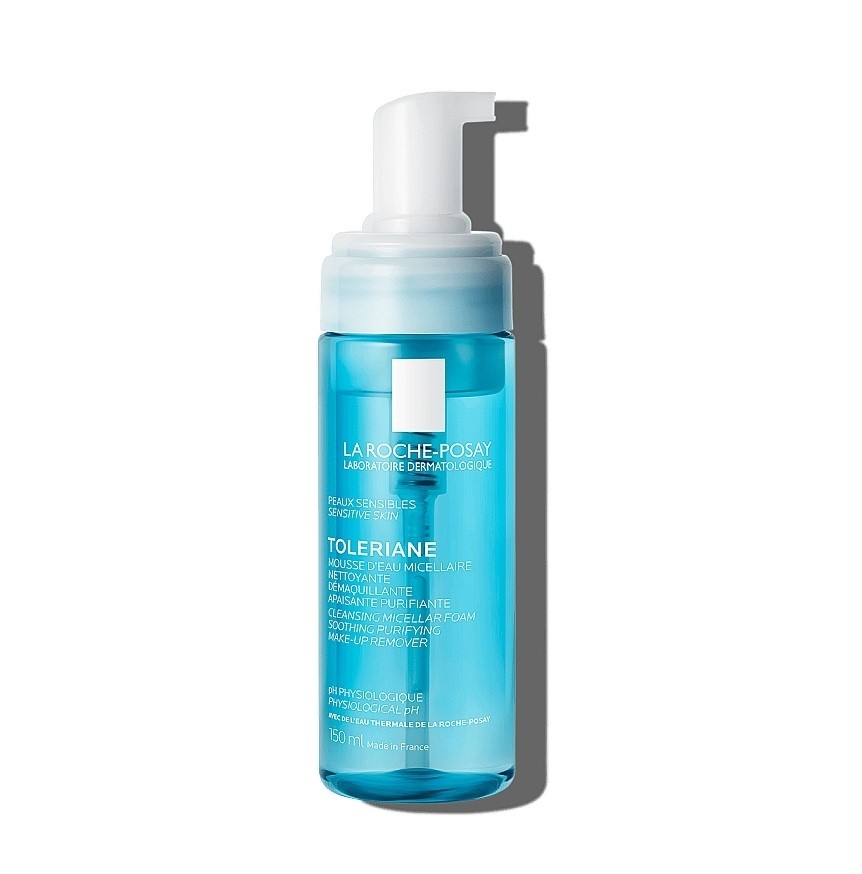 LA ROCHE POSAY Toleriane Cleansing Micellar Foam Soothing Purifying Make-Up Remover 150ml لا روش بوسيه مزيل مكياج مهدئ ومنقي للبشرة