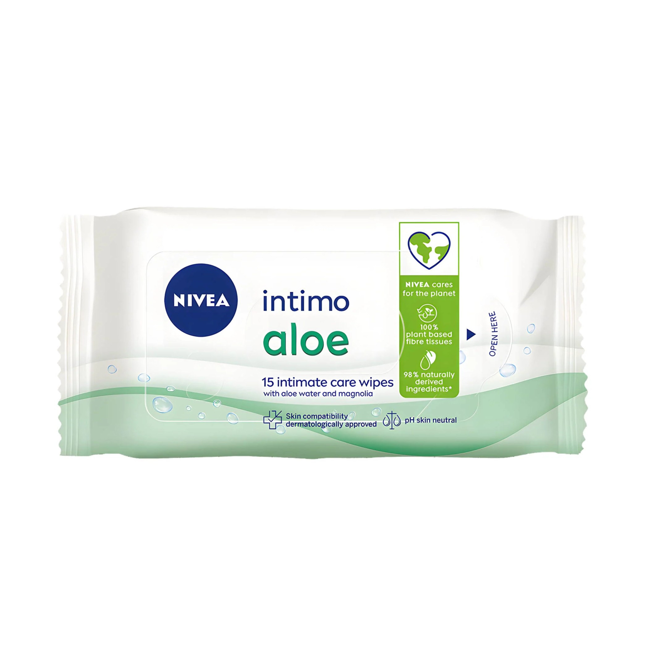 NIVEA Intimo Aloe - 15 Intimate Care Wipes 15 نيفيا منديل مبلّل للعناية بالمنطقة الحساسة
