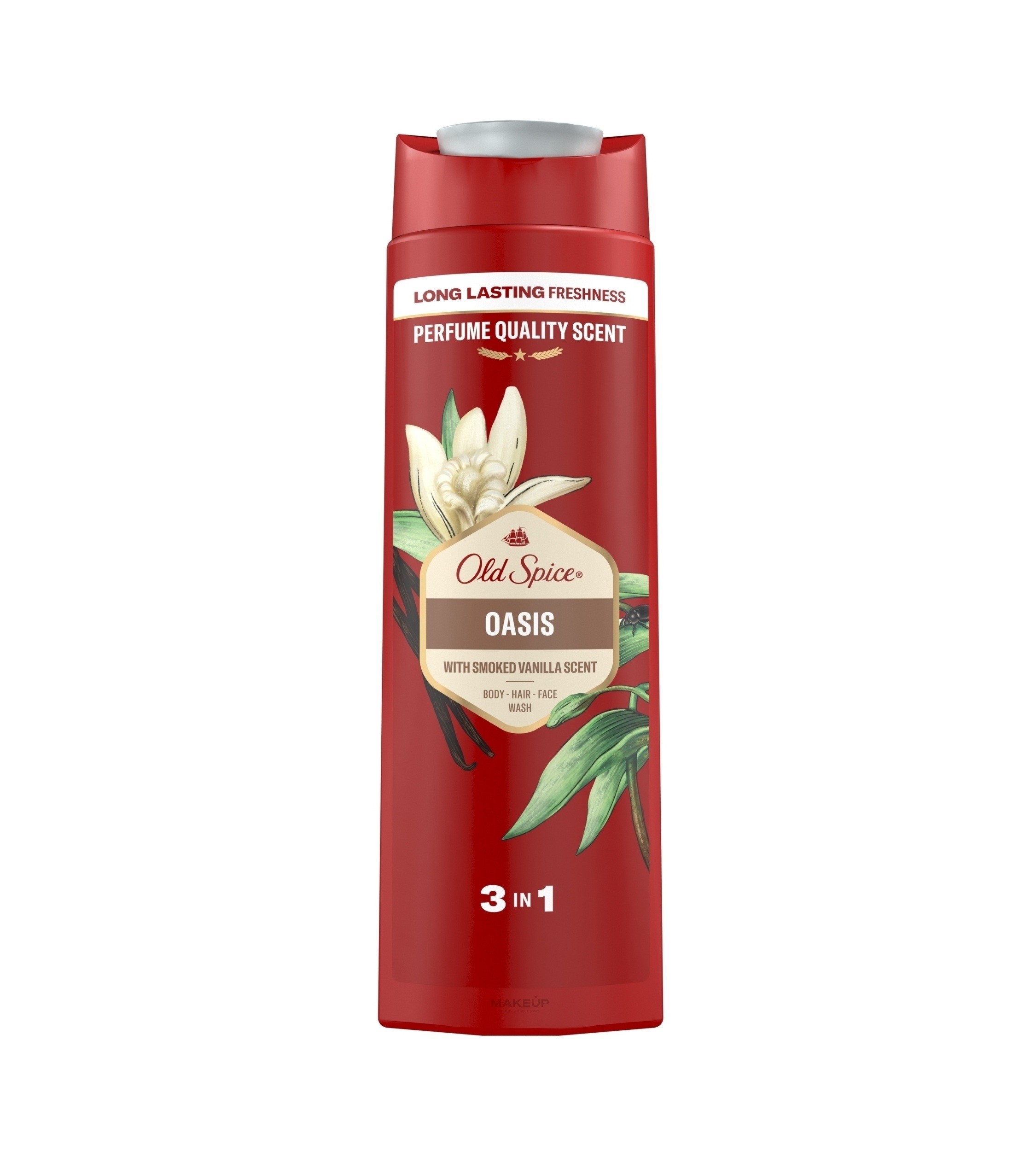 OLD SPICE OASIS 3-IN-1 WITH SMOCKED VANILLA SCENT 400ml اولد سبايس غسول للجسم